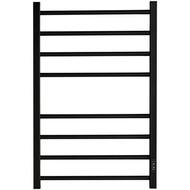 Полотенцесушитель STOUT электрический PIANO quadro 80*50 Черный матовый